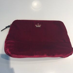 Kate Spade red velvet makeup bag!